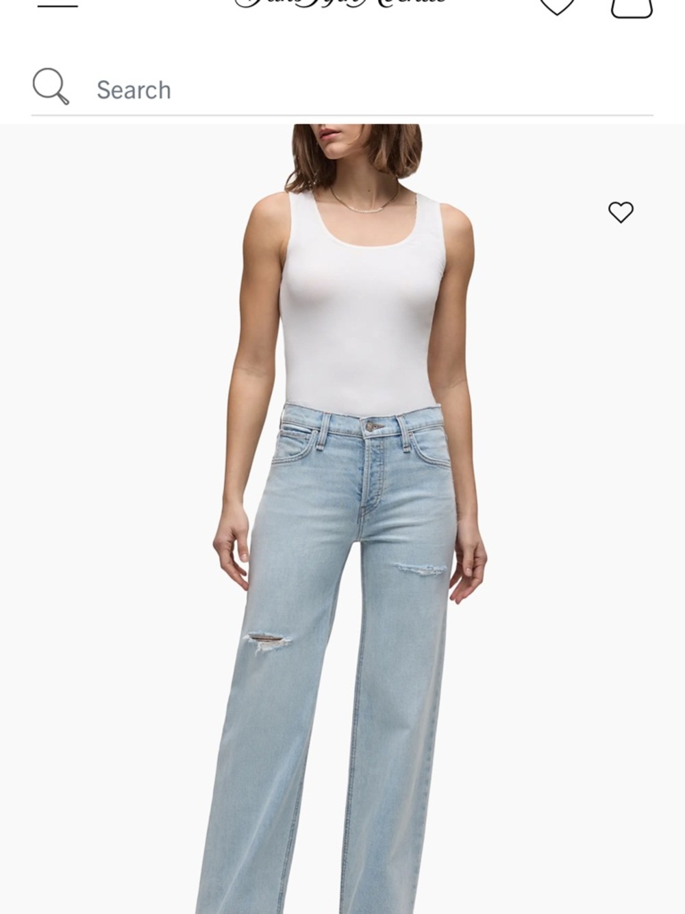 Hudson Jeans (Rosie) Pale Blue High-Rise Straight Leg Jeans Size 27